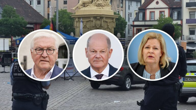 Nach Mord Von Mannheim: Steinmeier, Scholz, Faeser Und Co. Fordern ...