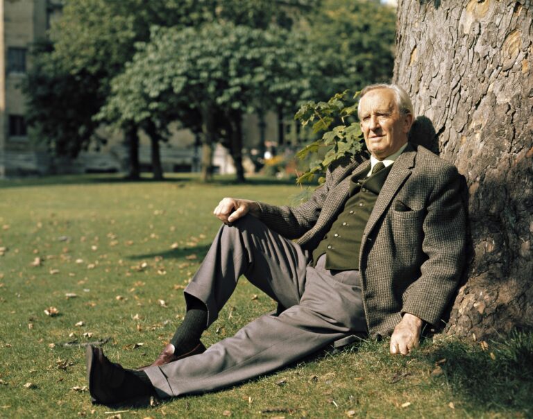 HIGHER FEES APPLY. ..The late British author J. R. R. Tolkien pictured in Oxford, 1972. He was elected an Honorary Fellow of Merton College in 1971. Tolkien died in 1973. (KEYSTONE/CAMERA PRESS/Bill Potter)