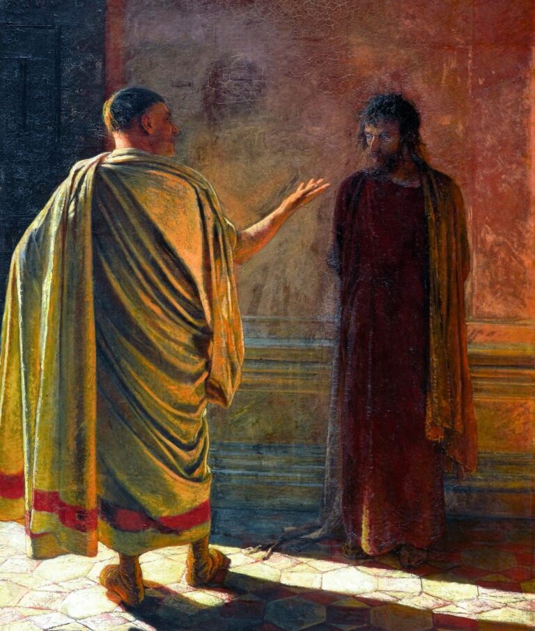 Bild: Nikolai Ge, «Was ist Wahrheit?» Christus vor Pilatus, 1890/Wikimedia Commons