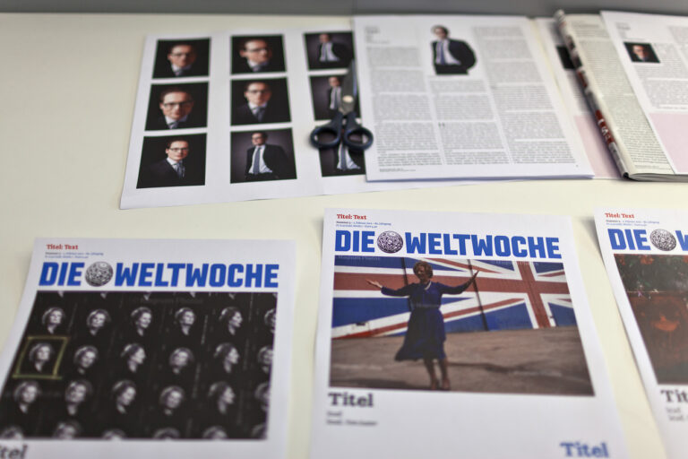 Die Redaktion der Wochenzeitung 'Weltwoche' aufgenommen am 27. Januar 2012 in Zuerich. (KEYSTONE/Gaetan Bally)