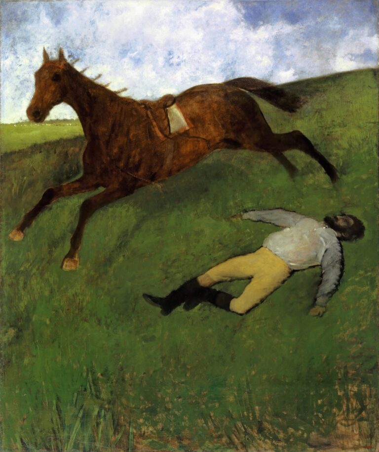 Edgar Degas; Jockey blessé; um 1896/1898