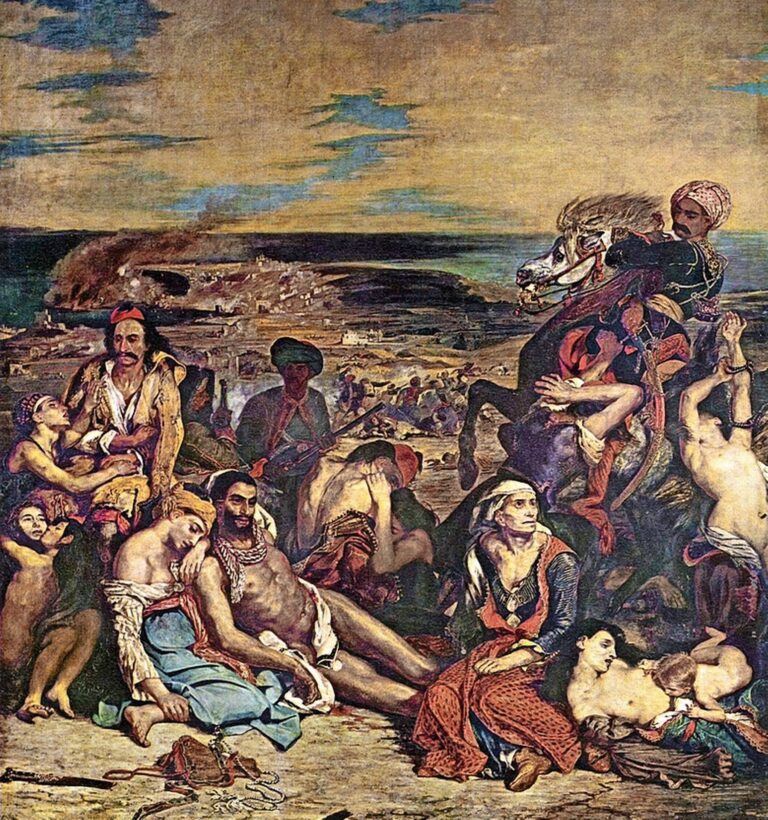 Eugène Delacroix, «Massaker von Chios», 1824. (The Yorck Project, Directmedia, Wikimedia Commons)