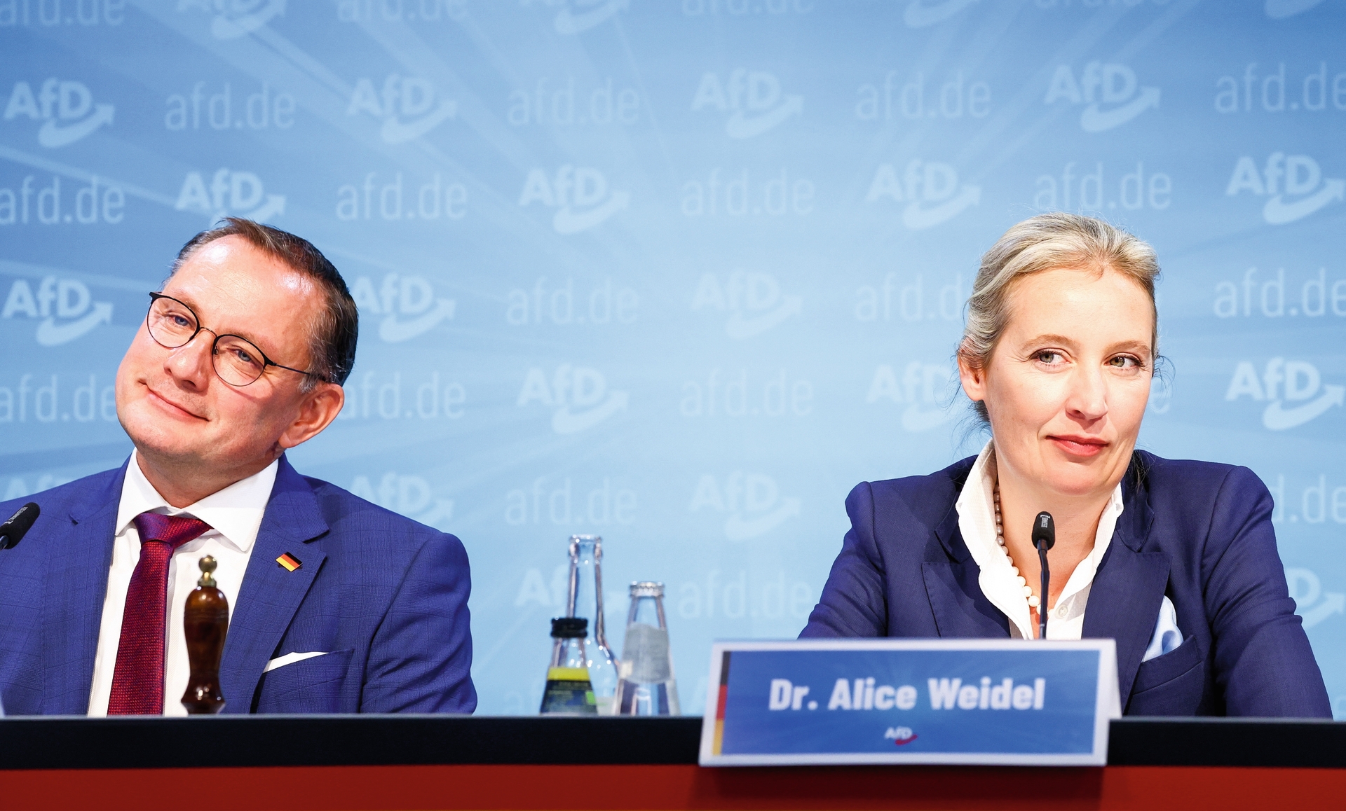 Reactions of AfD right-wing political party to results of the state elections in Brandenburg