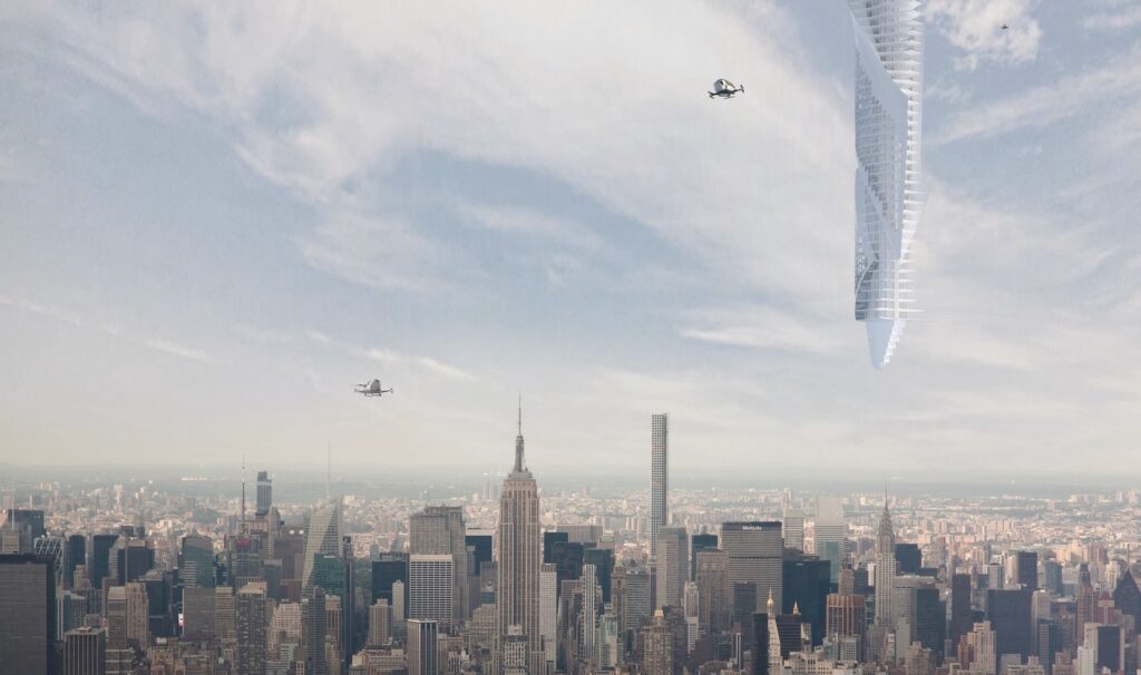 Luftschlösser aus Amerika – Völlig losgelöst: Wie könnte der Wolkenkratzer oder die Stadt von morgen ausschauen?