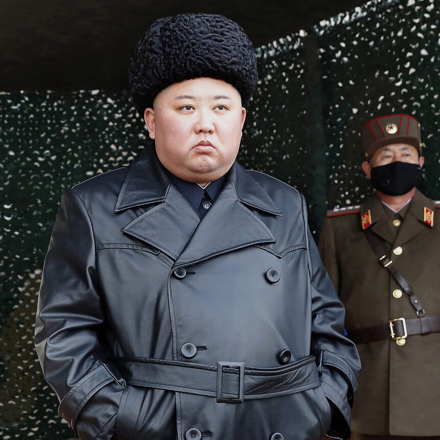 FILE - In this Monday, March 2, 2020, file photo provided by the North Korean government, North Korean leader Kim Jong Un inspects a military drill at undisclosed location in North Korea. North Korea has fired two suspected ballistic missiles into the sea, South Korea said Sunday, March 29, 2020. Independent journalists were not given access to cover the event depicted in this image distributed by the North Korean government. The content of this image is as provided and cannot be independently verified.(Korean Central News Agency/Korea News Service via AP, File)