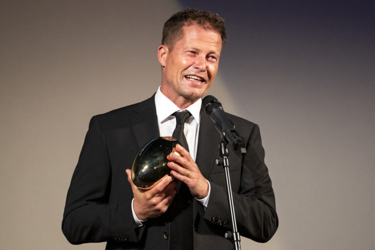 German actor Til Schweiger receives the Golden Eye Award during the 16th Zurich Film Festival (ZFF) in Zurich, Switzerland, 02 October 2020. The festival runs from 24 September to 04 October 2020. (KEYSTONE/Alexandra Wey).