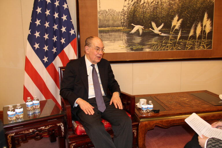 (220501) -- CHICAGO, May 1, 2022 (Xinhua) -- U.S. scholar John Mearsheimer speaks during an interview with Xinhua in Chicago, the United States, April 19, 2022.. TO GO WITH 