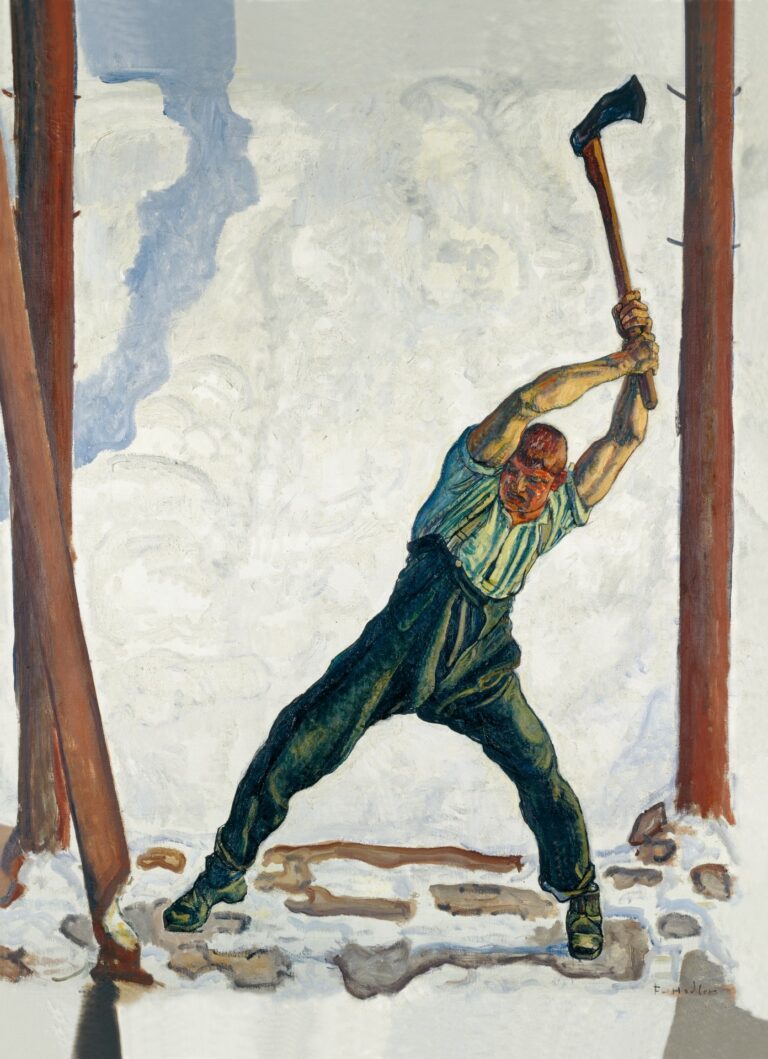 Bild: Ferdinand Hodler, «Der Holzfäller», 1910. © Kunstmuseum Luzern, Depositum der BEST Art Collection Luzern