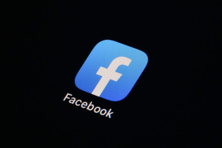 The Facebook app icon is seen on a smartphone, Tuesday, Feb. 28, 2023, in Marple Township, Pa. (AP Photo/Matt Slocum)