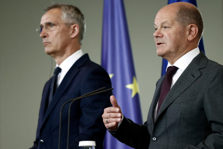 «Nato wird keine Kriegspartei sein»: Bundeskanzler Scholz trifft Nato-Generalsekretär Jens Stoltenberg