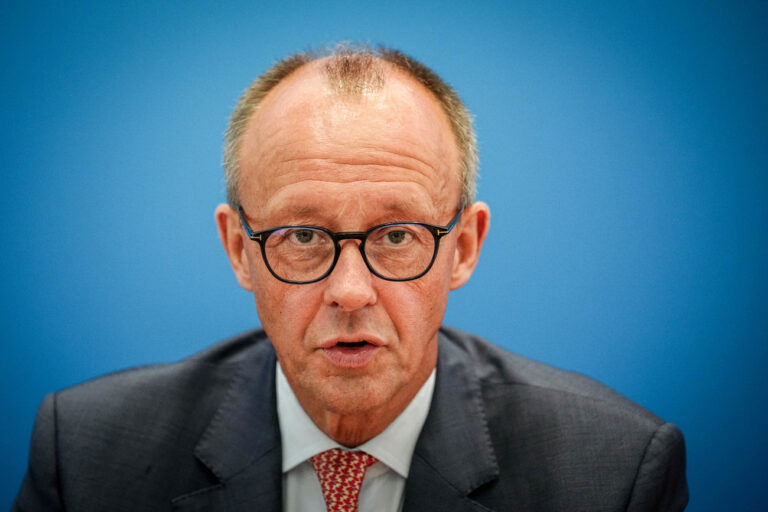 18.09.2023, Berlin: Friedrich Merz (CDU), CDU-Bundesvorsitzender und Unionsfraktionsvorsitzender, eröffnet die CDU-Vorstandssitzung im Konrad-Adenauer-Haus. Foto: Kay Nietfeld/dpa +++ dpa-Bildfunk +++ (KEYSTONE/DPA/Kay Nietfeld)