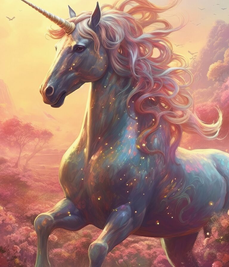 Beautiful unicorn. Generative AI