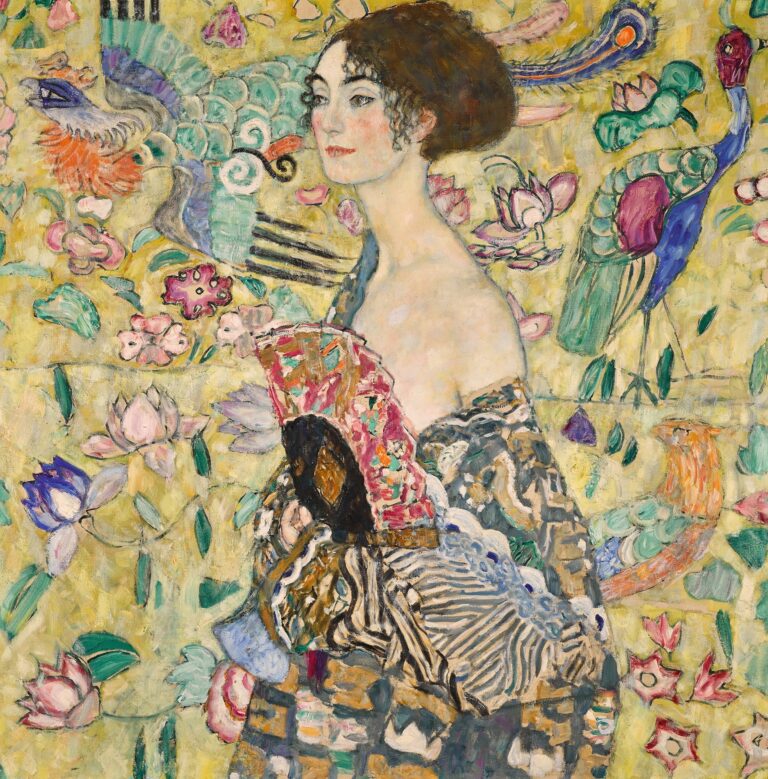 Dame mit Fcher von Gustav Klimt