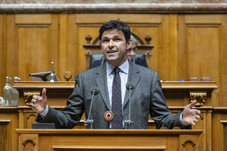 Matthias Aebischer, SP-BE, spricht zur Grossen Kammer, an der Herbstsession der Eidgenoessischen Raete, am Mittwoch, 11. September 2024 im Nationalrat in Bern. (KEYSTONE/Alessandro della Valle)