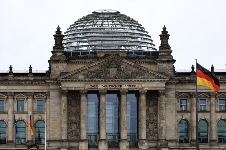 epa11601756 The Reichstag building, the seat of the German Bundestag, the lower house of parliament, in Berlin, Germany, 13 September 2024. The German Bundestag is due to conclude the first round of discussions on the 2025 federal budget and the financial plan 2024 to 2028. EPA/FILIP SINGER