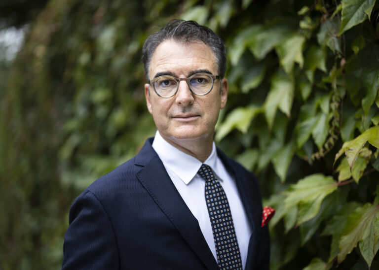 Christian Jungen, Artistic Director of the Zurich Film Festival poses for a portrait after a news conference ahead of the 20th Zurich Film Festival, on Thursday, September 19, 2024 at the Hotel Dolder Grand in Zurich, Switzerland. The festival will take place from October 3rd to October 13th in Zurich. (KEYSTONE/Michael Buholzer)