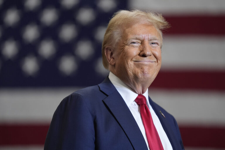 FILE - Then-Republican presidential nominee former President Donald Trump speaks during a campaign event, Wednesday, Sept. 25, 2024, in Mint Hill, N.C. (AP Photo/Evan Vucci, File).Donald Trump