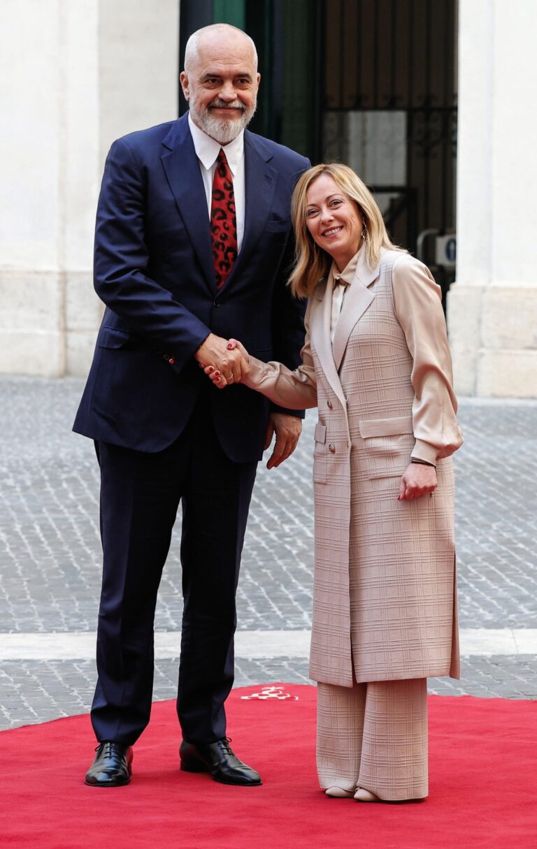 Italian Prime Minister Meloni meets Albania’s Prime Minister Rama in Rome