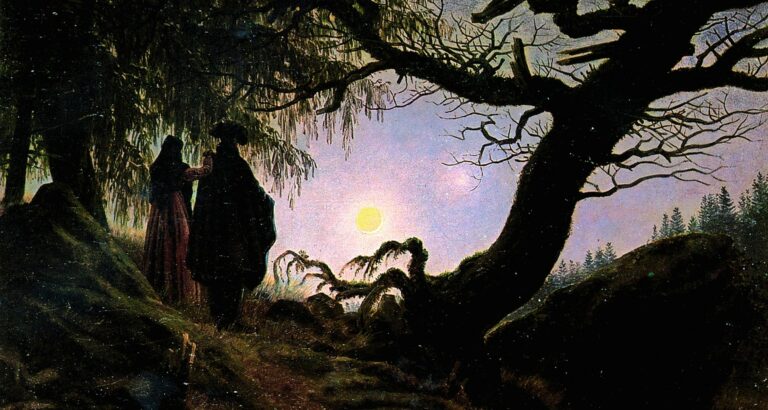 Bild: Caspar David Friedrich: «Mann und Frau in Betrachtung des Mondes».
