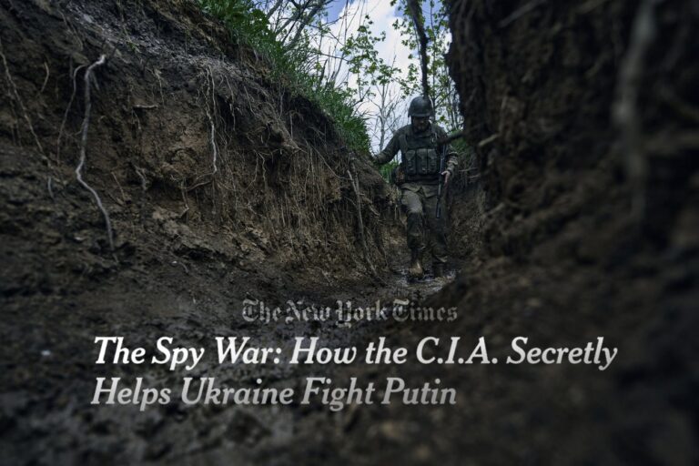 New York Times: US-Geheimdienst CIA betreibt seit rund zehn Jahren insgesamt zwölf geheime Kommandobunker in der Ukraine. Putin hatte recht