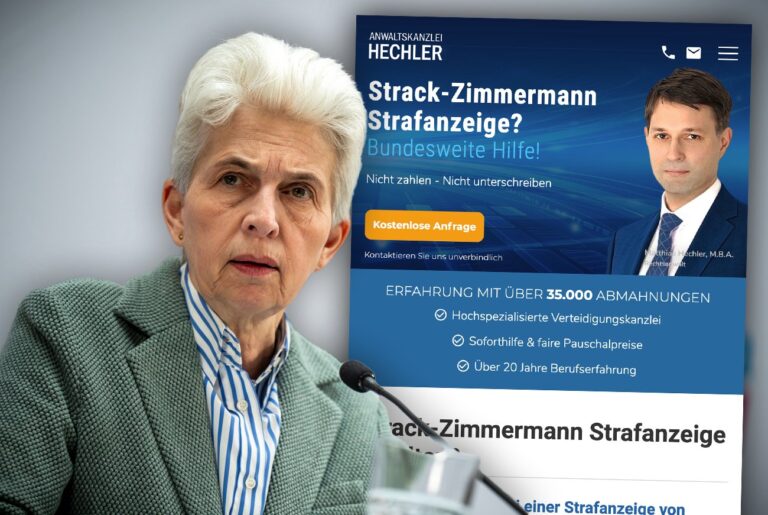 FDP-Politikerin Strack-Zimmermann hat Strafanzeigen als Geschäftsmodell entwickelt. Sie sammelt Entschädigungen wegen Beleidigung. Ein Anwalt schlägt sie jetzt mit ihren eigenen Waffen: Er bietet eine Hotline für Betroffene an