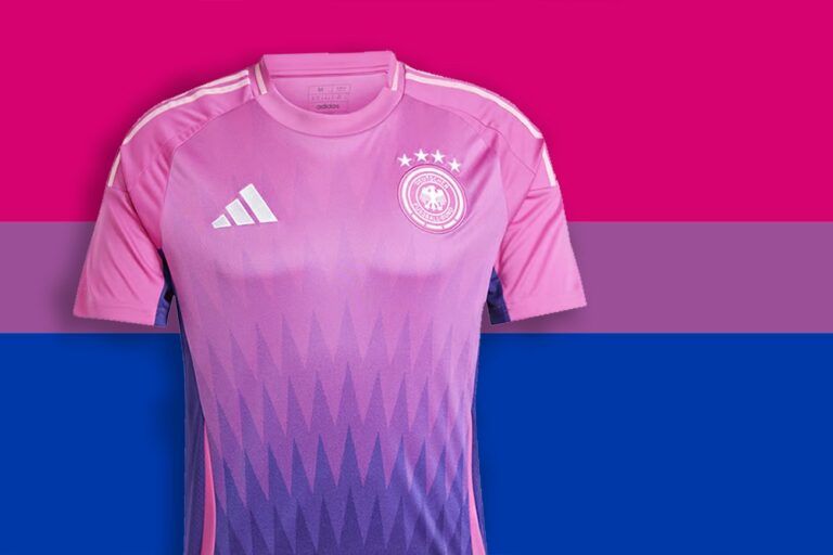 Deutschland-Trikot: Das Pink-Lila erinnert an die Flagge der Bisexuellen. Ein Zufall?