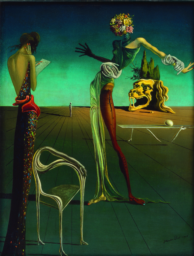 (Salvador Dalí, Femme à tête de roses, 1935/Kunsthaus Zürich, 1957/© Salvador Dalí, Fundació Gala-Salvador Dalí/2024, ProLitteris, Zurich für Werke von Dalí Salvador)