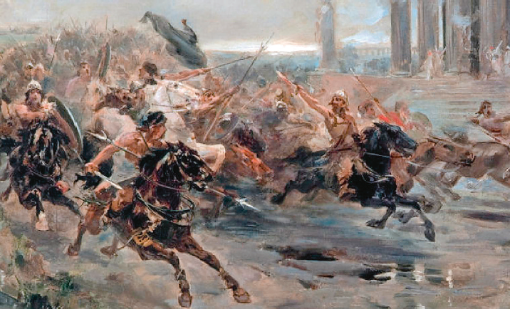 Bild: «Die Invasion der Barbaren», Ulpiano Checa, 1887, Wikimedia Commons