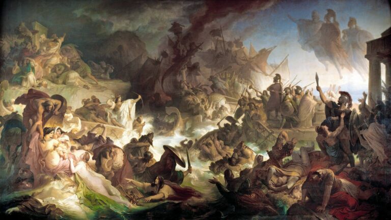 Bild: «Seeschlacht von Salamis» von Wilhelm von Kaulbach, 1862 (AKG Images)
