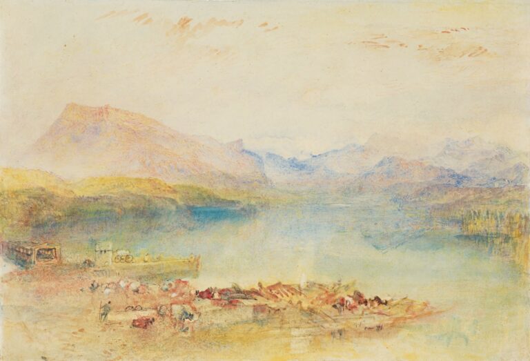 Bild: «The Rigi, Lake Lucerne, Sunset», Joseph Mallord William Turner, 1842 (Lowell Libson & Jonny Yarker Ltd)