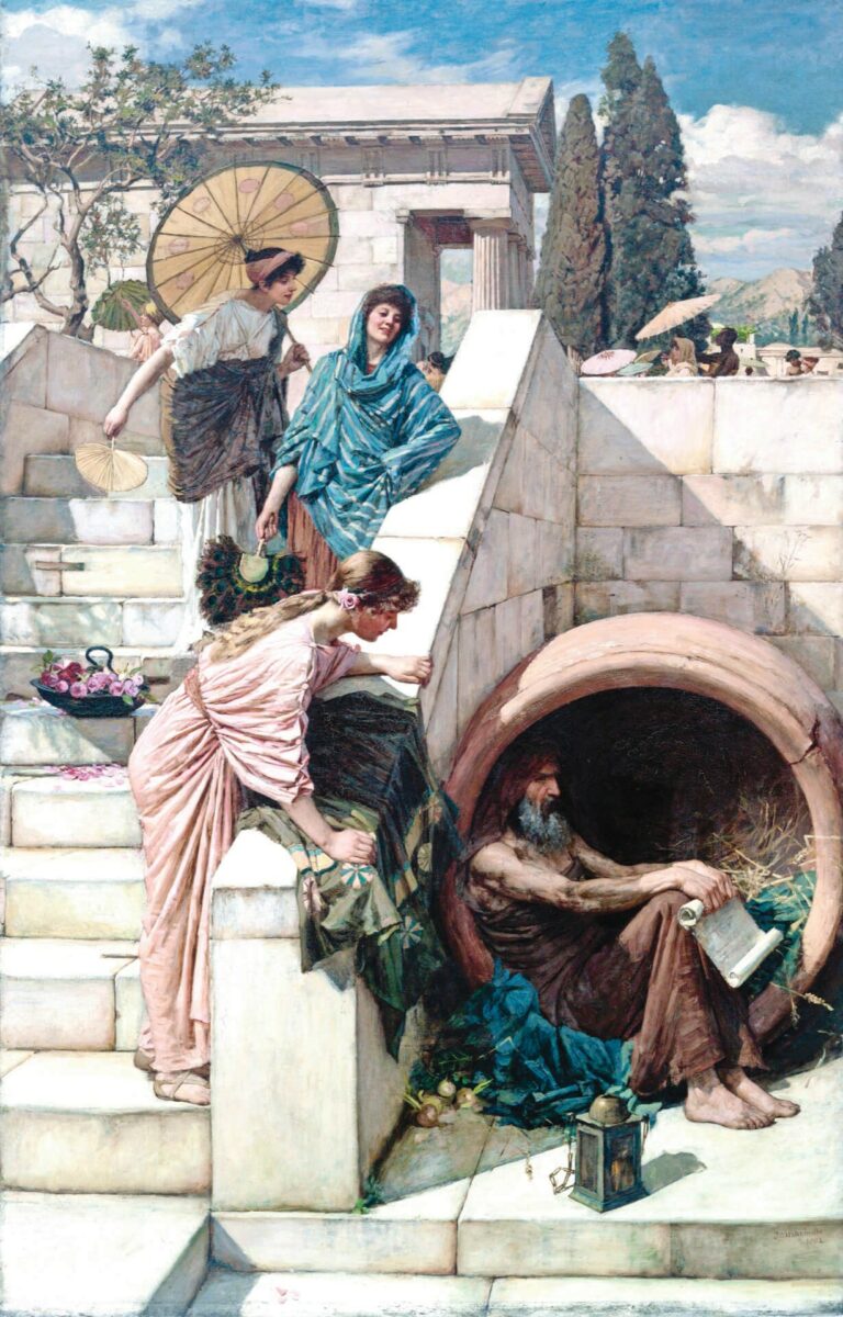 Bild: «Diogenes» von John William Waterhouse, 1882 (Wikimedia Commons)